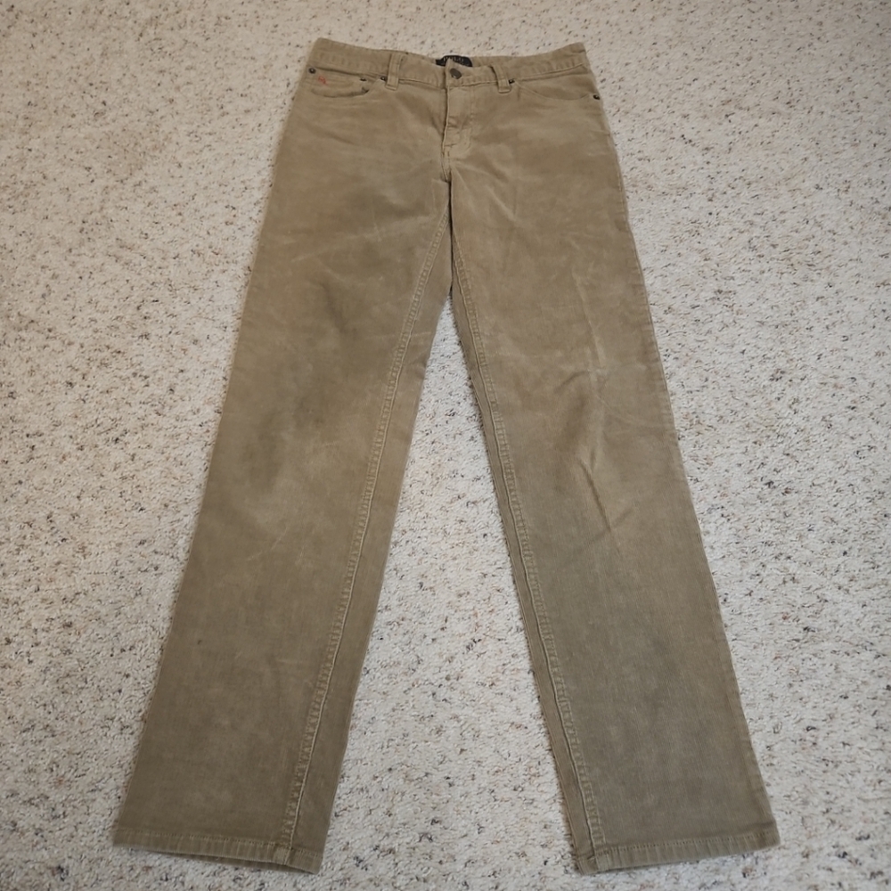 Boys Ralph Lauren Corduroy Boys Polo Pants Pony Logo Tan Size 16 Tan 28x28.5